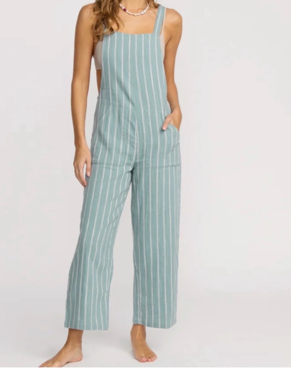 BILLABONG Striped Jumpsuit Size Large
